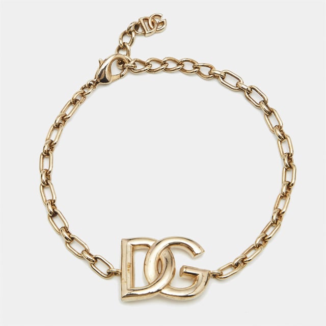 Dolce & Gabbana  DG Gold Tone Bracelet