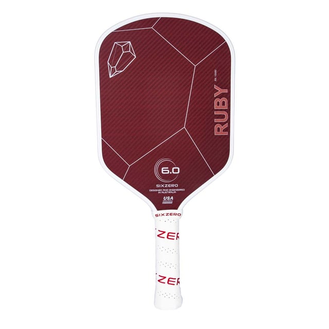 Six Zero Ruby 14mm Pickleball Paddle - USED