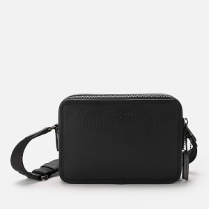 Coach Men's Charter Crossbody Bag 24 In Pebble Leather - Black