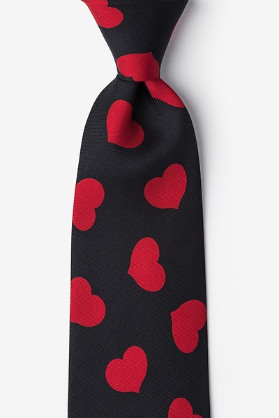 Red Hearts Black Tie