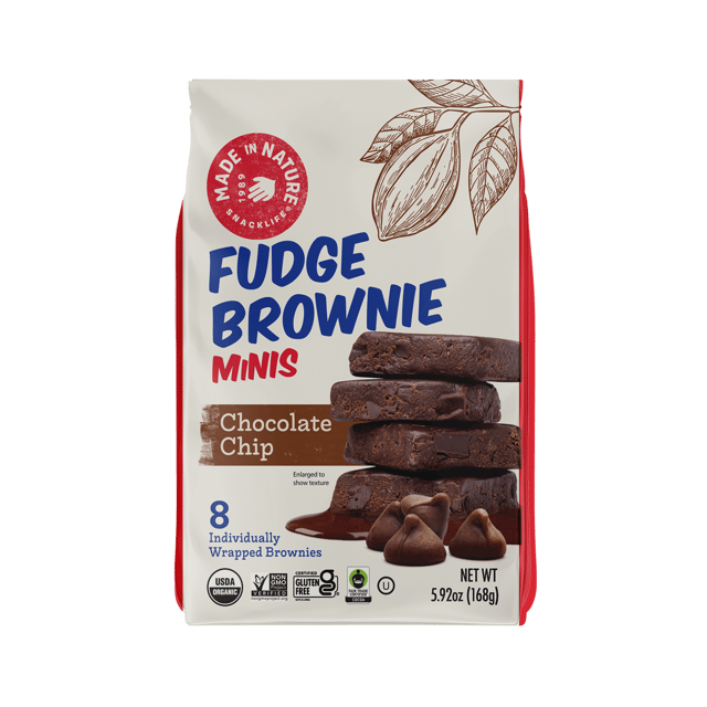 Chocolate Chip Fudge Brownie Minis