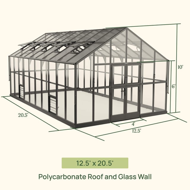 Vego Grand Victorian Greenhouse - 12.5ft Wide