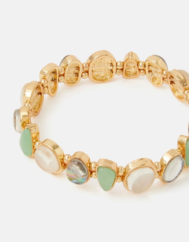 Mix Stone Stretch Bracelet