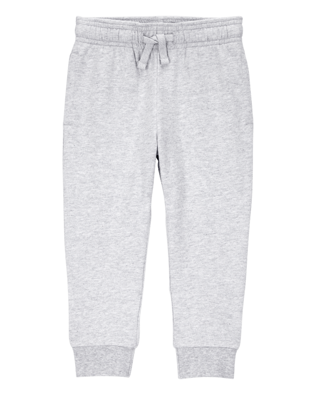 Baby Pull-On Drawstring Joggers - Grey