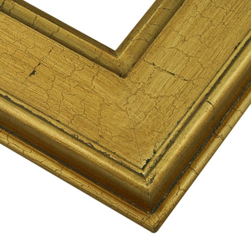 1PLL68 Crackled Gold Frame
