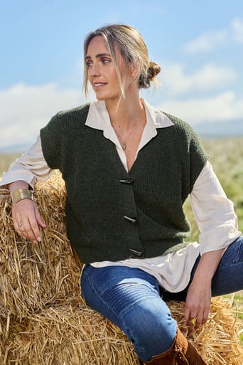 Found My Friend Recycled Knit Sleeveless Cardi--BOHO-1910
