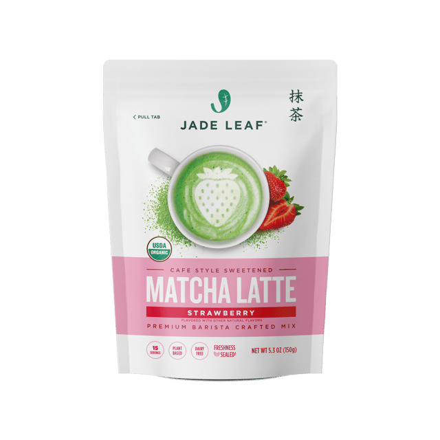 Organic Cafe Style Sweetened Matcha Latte Mix - Strawberry