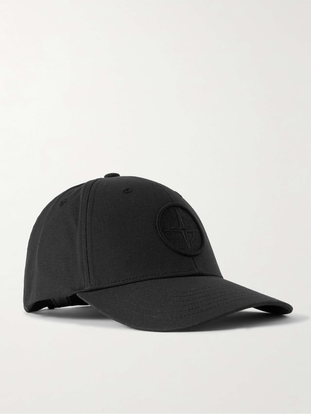 Logo-Embroidered Cotton-Canvas Baseball Cap - black - One Size