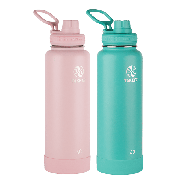 Special Savings - Actives 40oz Blush + 40oz Teal Two Pack Bundle With Spout Lid