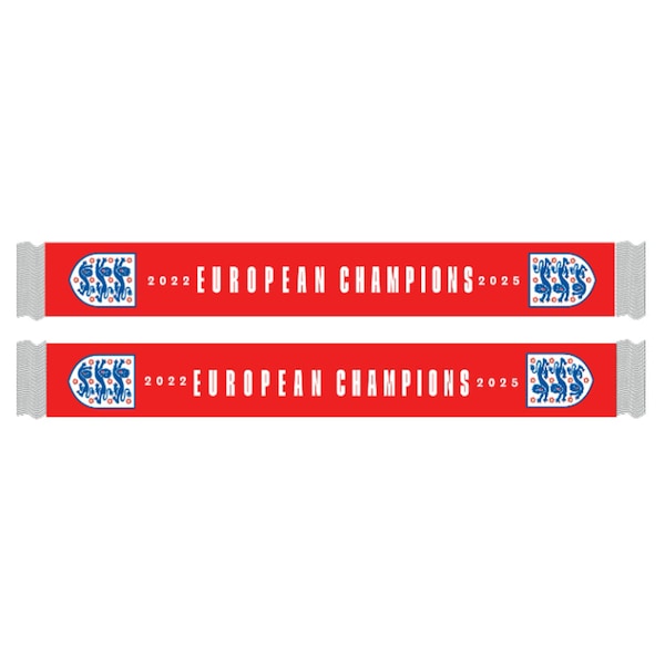England Lionesses UEFA Women's EURO 2025 Champions Scarf - Red - Unisex