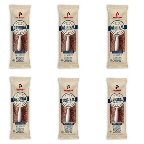 [Best Before: 02/26/2026] Palacios Chorizo, 7.9 oz [Refrigerate After Opening] [Pack of 6]