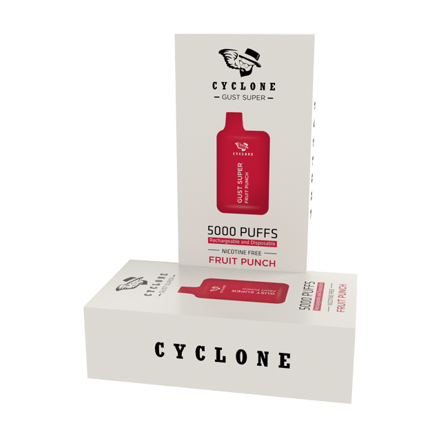Nicotine Free Gust Super Fruit Punch Rechargeable Disposable Vape