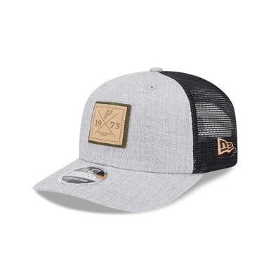 San Antonio Spurs Men's New Era 9Seventy Heather Patch Stretch-Snap Cap - Gray