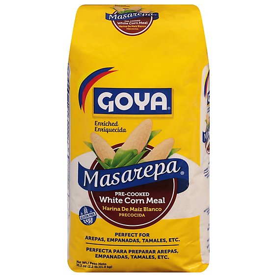 Goya Pre-Cooked White Corn Meal - 35.2 Oz