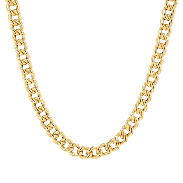 14K Grand Cuban Curb Link Necklace