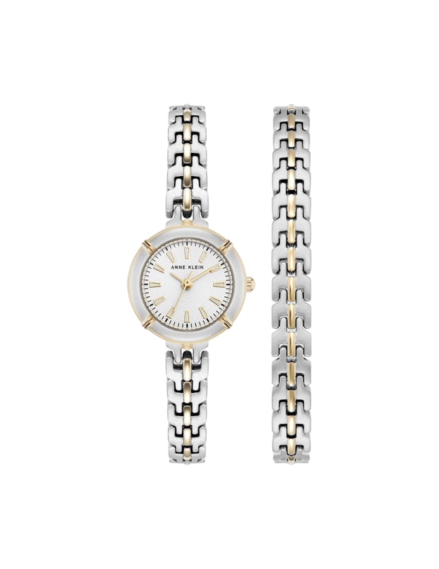 Modern Easy To Read Dial Bracelet Watch Set