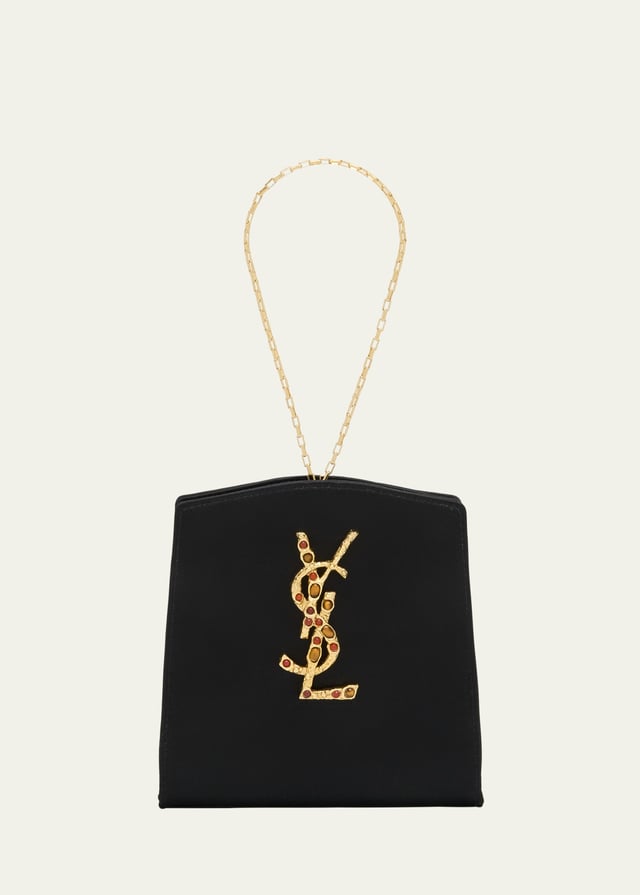 Mini YSL Evening Wristlet in Satin