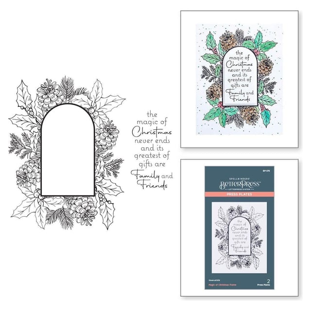Magic of Christmas Frame Press Plates from the More BetterPress Christmas Collection