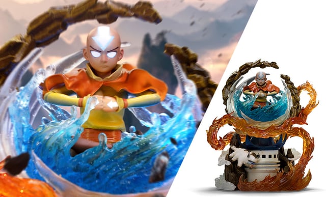 Aang 1:10 Deluxe Art Scale Statue by Iron Studios