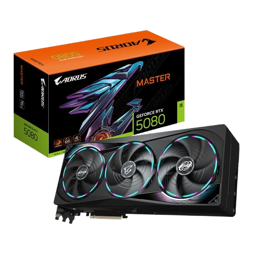 Gigabyte NVIDIA GeForce RTX 5080 AORUS MASTER Triple Fan 16GB GDDR7 PCIe 5.0 Graphics Card