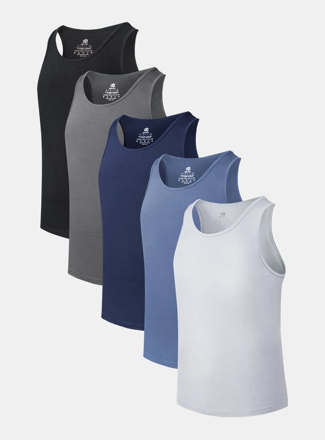 Bamboo Moisture Wicking Tanks (5-Pack)