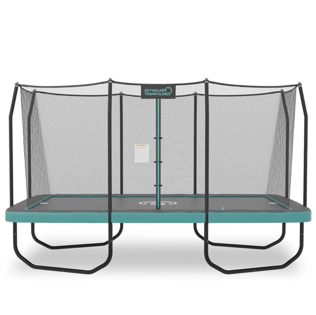 Signature Series 15'x9' Rectangle Outdoor Trampoline with Enclosure