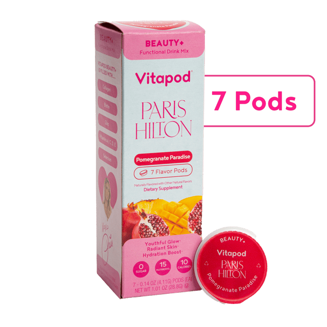 Paris Hilton x Vitapod Beauty+ Pomegranate Paradise 7ct. Carton