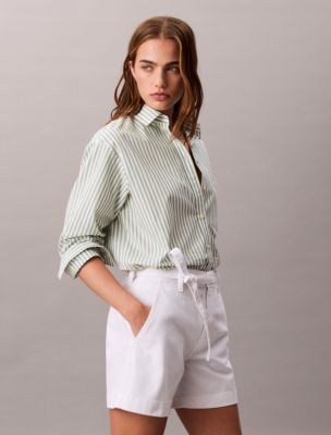 Tie Belt Denim Shorts 