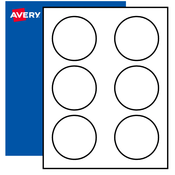 3" Blank Round Labels, Print to the Edge