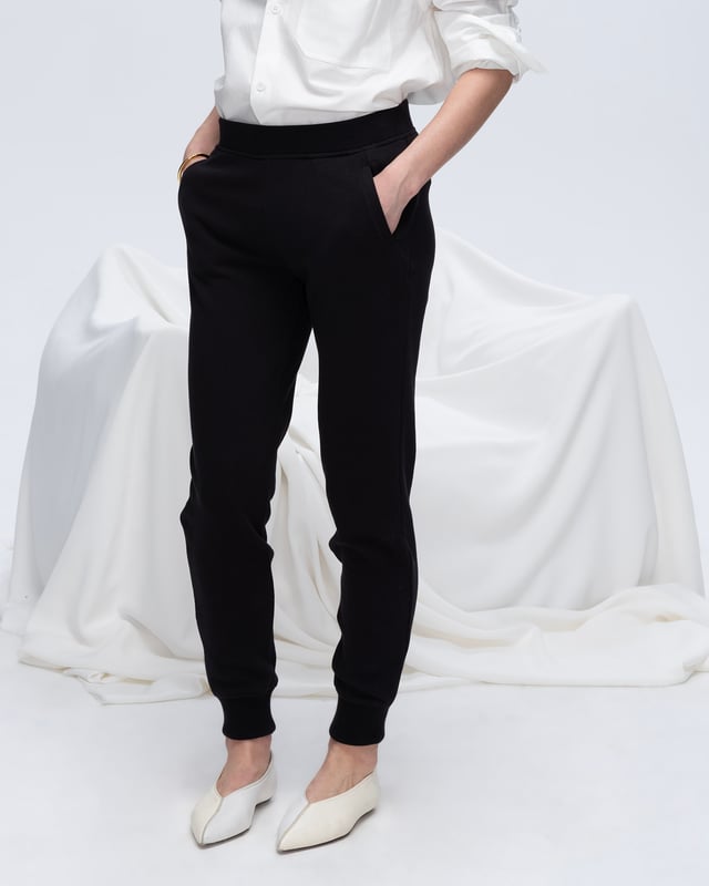 French Terry Sweatpants - Black