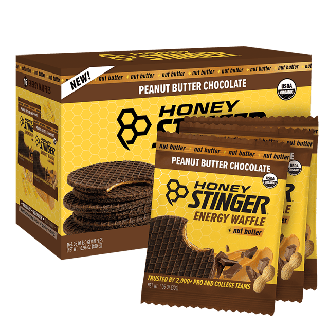 Peanut Butter + Chocolate Waffle Box of 16