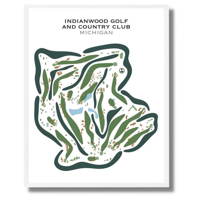 Indianwood Golf & Country Club, Michigan - Printed Golf Courses