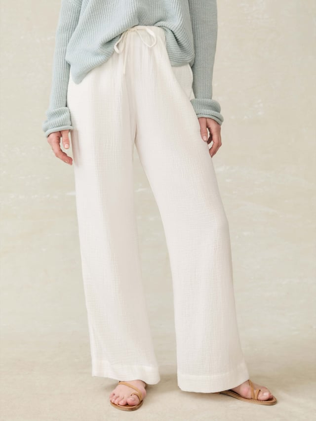 Laidback Gauze Pant - Light Indigo Wash
