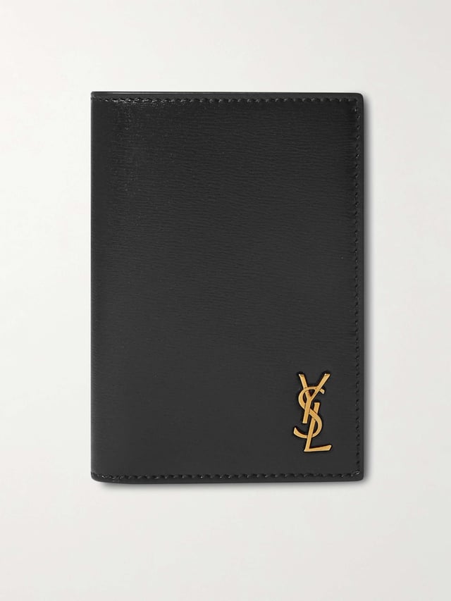 Logo-Appliquéd Leather Billfold Wallet