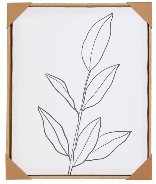 21 in Linen Floral Wall Art ||PB107760022100||