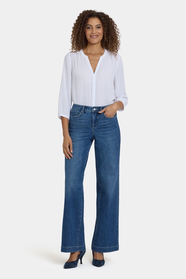 Teresa Wide Leg Jeans - Lake Notre-Dame