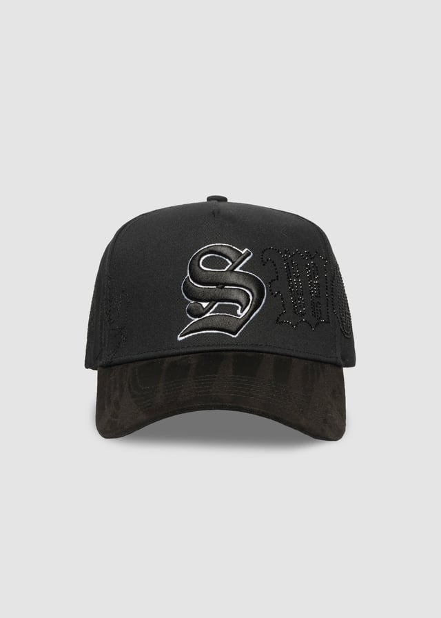 Outline Crystals A-Frame Snapback // Midnight
