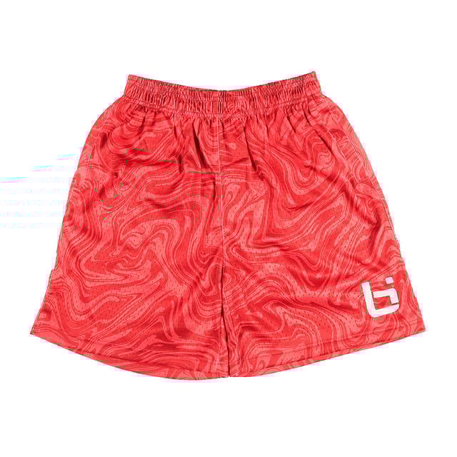 M2 Mesh Shorts in Red Waves
