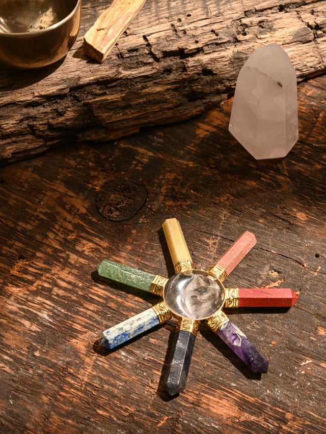Chakra Gemstone & Crystal Point Energy Generator