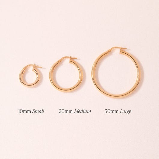 Grand Tubetti Gold Hoops (pair)