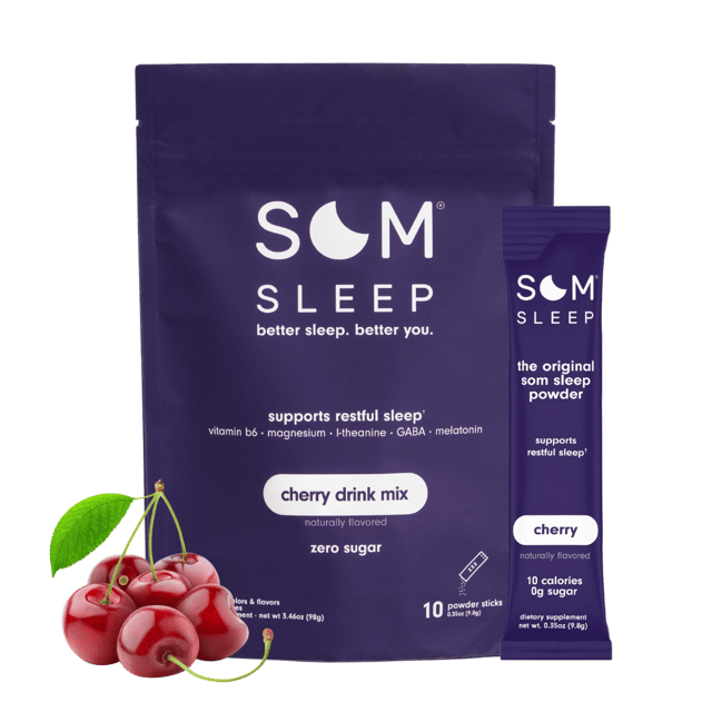 Som Sleep Zero Sugar Powder Drink Mix · Cherry