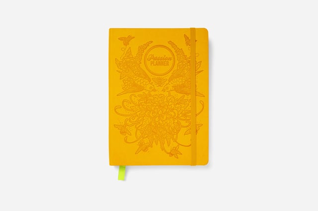 Daily Planner - Undated - Birds & Bees Yellow