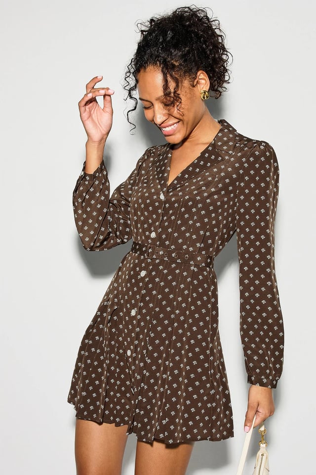 Printed Shirt Dress