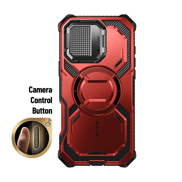 iPhone 16 Pro Max Armorbox Camera Control Button Case - Metallic Red