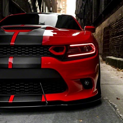 Body Kit; Front; Matte Black (15-23 Charger SRT)