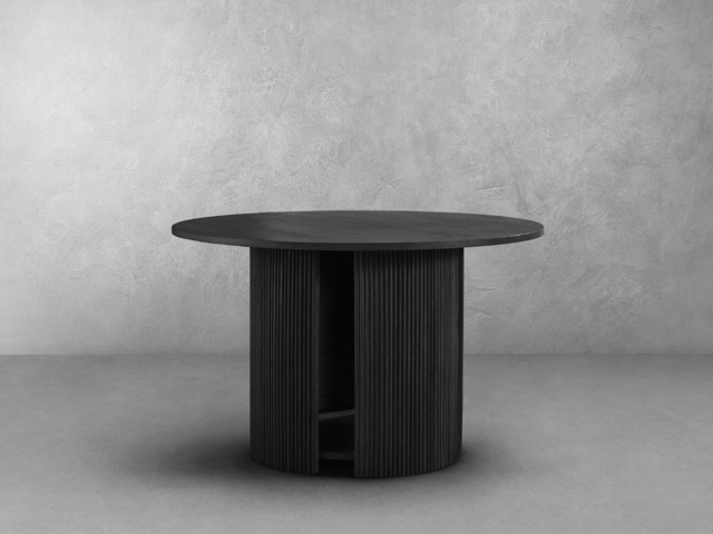 Parker 48" Round Dining Table - Black
