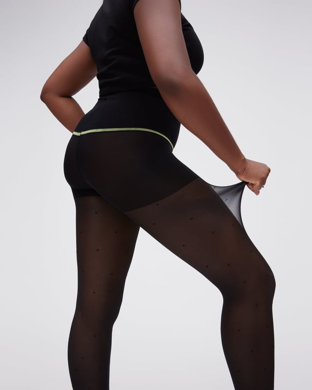 Mini Dot Control Top Sheer Rip-Resist Tights