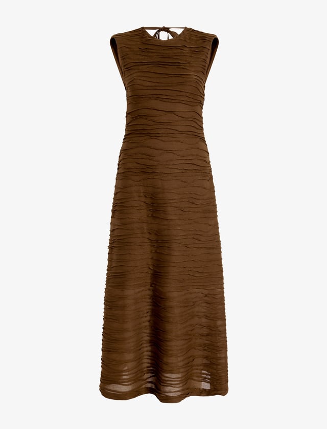 Laura Dress in Textured Cotton