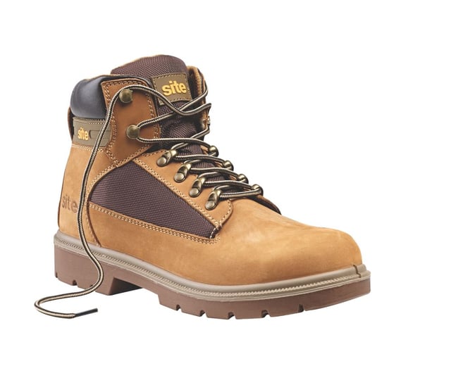 Site Quartz Size 10  Honey  Steel Toe Cap Safety Boots