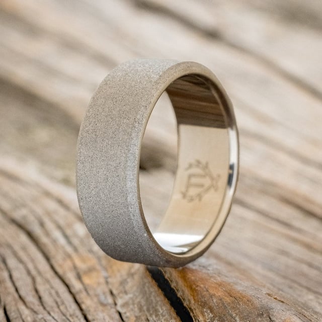 SOLID METAL SANDBLASTED WEDDING BAND
